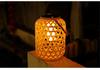 Solar Chinese Bamboo Rattan Weave Lantern - Spring Festival Outdoor Hanging Decoration for Balcony, Garden, and Courtyard.