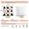 Christmas Tree Pillowcase Cushion 100% Polyester 45X45Cm Throw Pillow Cover Sofa Chair Bed Cushion Cover Pillowslip Home Decor