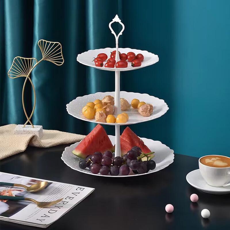 European Style 3-Tier Dessert & Fruit Stand