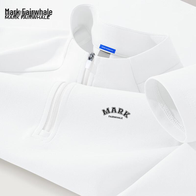 MARK FAIRWHALE Men s 7A Antibacterial Long Sleeve Half-Zip Sports T-Shirt L