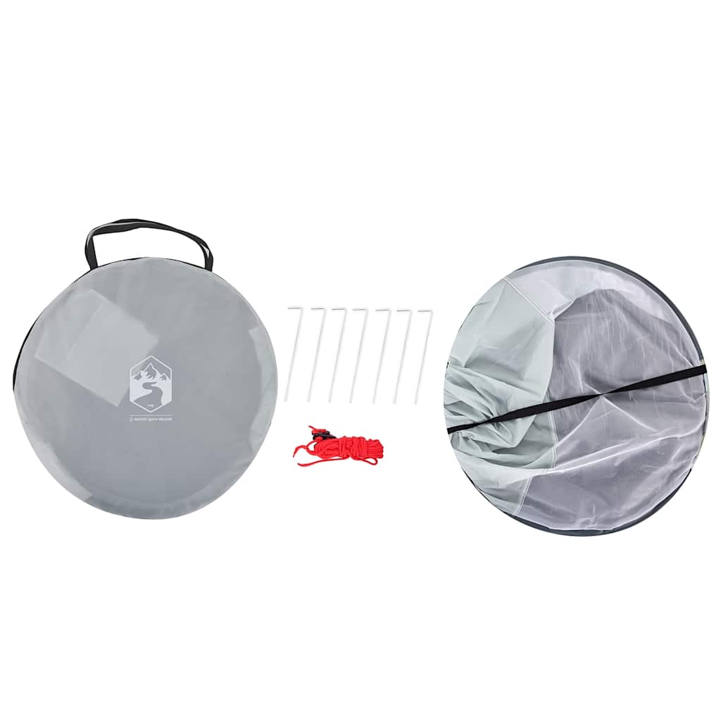 Beach Tent for 2 Persons Gray Pop Up Waterproof