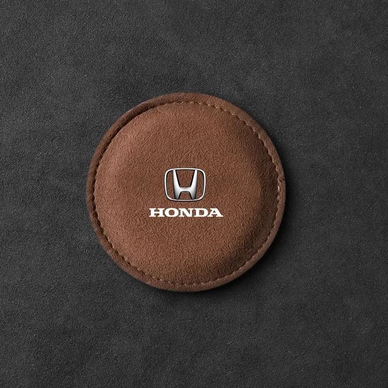 2025 Hot 2Pcs Car Coaster Water Cup Bottle Holder Mat Anti-slip Pad Accessories For Honda Civci Prelude FIT City CRZ CRX Jazz D