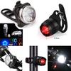 Bicycle Light Set Front and Rear LED Bike Lights with Silicone Mounts USB Rechargeable Waterproof Cycling Safety Lights