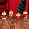 1Pcs Cute New Year'S God Of Wealth Decorative Resin Figurines Stress Relief Healing Emotions Small Ornament Ideal Gifts For Home