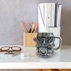 V6 Engine Piston Mug Unique Automotive Design Coffee Cup for Car Enthusiasts, Durable Metal Finish, 12 oz Capacity