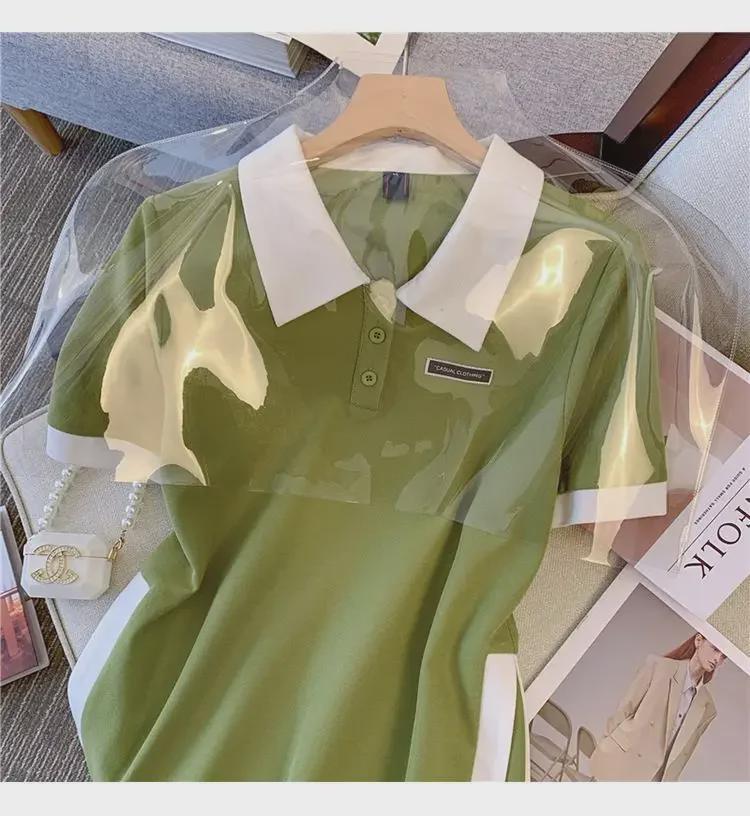 Dámské šaty s áčkovým límcem a volným límcem, letní móda, úzký střih, M-5XL