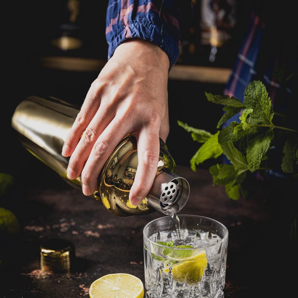 Shaker barmański do drinków koktajli 750ml złoty KLAUSBERG KB-7649