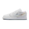 Jordan Air Jordan 1 Low Top Vintage Basketball Shoes Women's White Blue FQ9112-100(Teamp-)