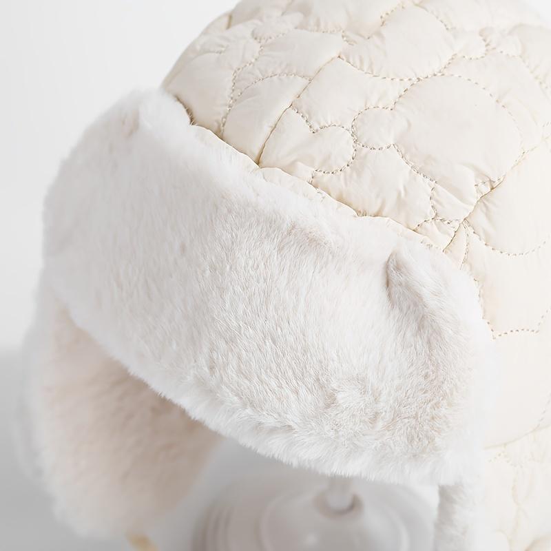 1pc Youngsters's Hats Winter Boys' Plush Lei Feng Hats, Girls Warm Ear Protective Hats, Thick Windproof Pullover Hats