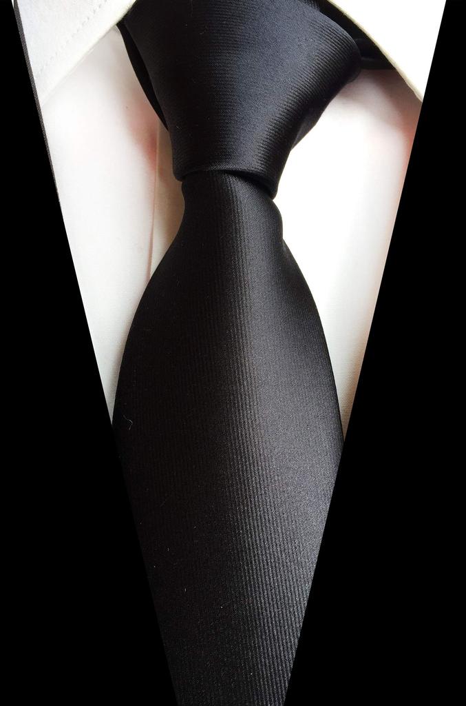 MENDENG Men's One-Touch Tie, Easy to Use, Zippered, Stripe, Check, Solid Color, Stylish, Business Casual, Formal, Polka Dot, Wedding, Set of 6