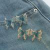 2pcs Cute Four Leaf Clover Buckle Adjuster Waist Tightener Adjustable Waist Buckle Detachable Seamless Button for Pants Skirts