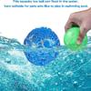 Dog Ball Squeak Toy Durable Puppy Chew Ball Waterproof Floating Stretch Rubber Ball with Squeak for Training Swimming, 3-Pack (Orange, Blue, Green)