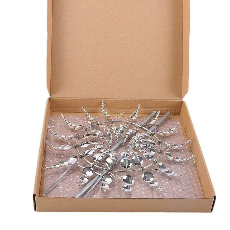 Modern Minimalist Wrought Iron Outdoor Garden Windmill Ornaments