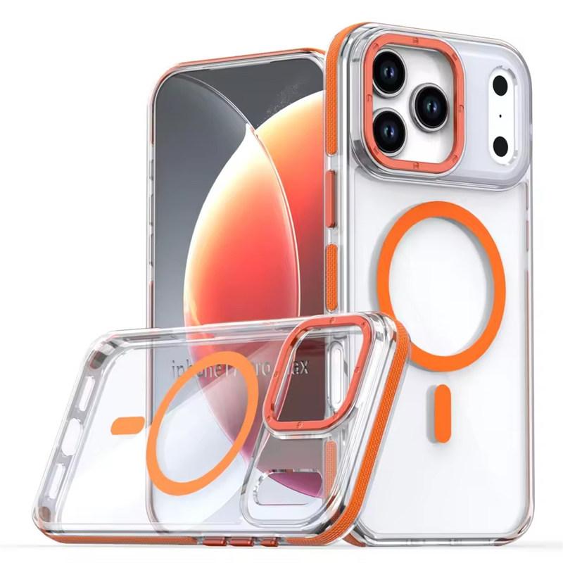 Luxury Shockproof Magsafe Wireless Charge Clear Case For iPhone 17 Pro Max 16 15 14 Plus 13 12 Pro Max 16e 17Air Magnetic Cover