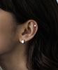 Tou Np003 Hidden Shine Matte Cubic Earrings