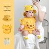 Newborn Cotton Cartoon Bodysuit: Short Sleeve Diaper Cover for Summer