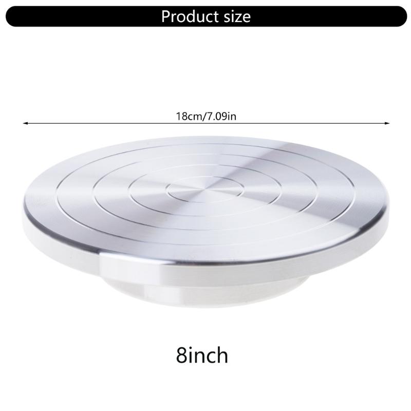 6/8/10/12in Turntable Sculpting Wheel Pottery Turnable Wheel for Ceramics Model Making Clay Modeling Cake Decoration