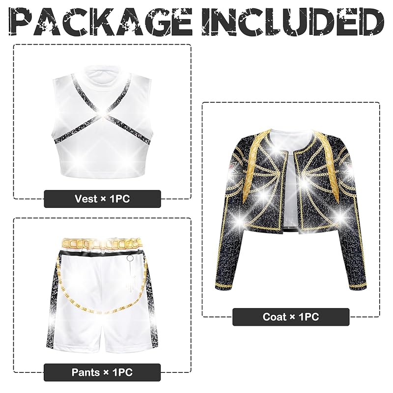 Fansaara KPOP Girls' Devil Anime Movie Hunters Cosplay Costume, Cute Kids' Witch Costume for Parties, Events, Halloween, Christmas, School Festivals,