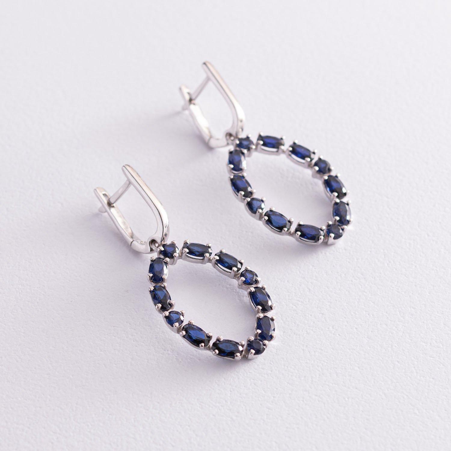 

Срібна каблучка з сапфірами Oniks срібний