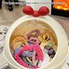 Desktop Storage Box Hair Accessories Storage Organizer with Transparent Lid Durable Construction Storage Holder Dustproof Box