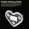 Romantic Heart-Shaped Car LED Ambient Light - Solar & Type-C Powered, 5 Lighting Modes, Universal Fit, for Women (Pink)