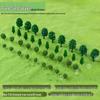 Mini DIY Model Train Landscape Tree Set - Simulated Plastic Trees for Sand Table Crafting