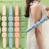 4 Ball Roller Muscles Massage Stick Relaxation Yoga Fitness Wolf Tooth Fascia for Calves Thighs Arm Full Body Massage Yoga Stick