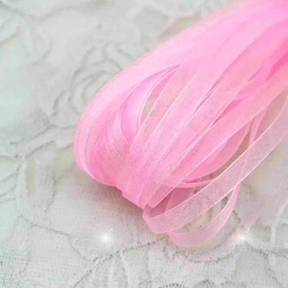 Nastri in Filo a Coda di Pesce da 10 Iarde Bordo Ondulato Pieghettato Nastro in Chiffon Materiale per Confezionamento Regali Decorazioni Fiori per Matrimoni Feste di Compleanno Fai da Te