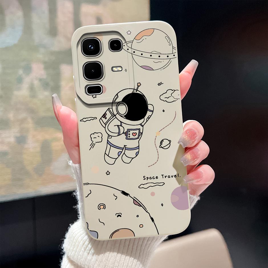 Case For Infinix Note 50 Pro Plus 50x 50s 4G 5G Cute Dinosaur Cartoon Design Shockproof Soft Silicone Bumper Back Cover Fundas