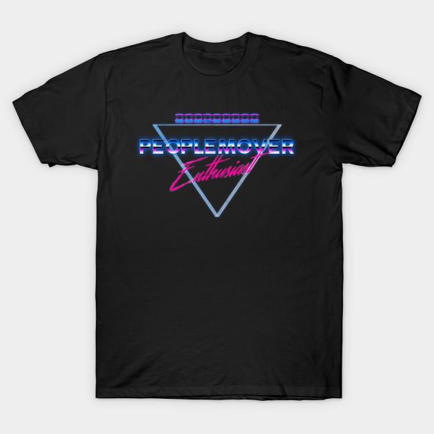 

Men Black Print T-shirt 80 S Peoplemover Enthusiast No-Cut Transfer Paper Print Cotton Tshirt 3XL чорний