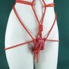 Men's Full Body Bondage Kit with Rope, Chastity Lock, and Pot Lid for Cross-Dressers - Erotic Outdoor Training Supplies