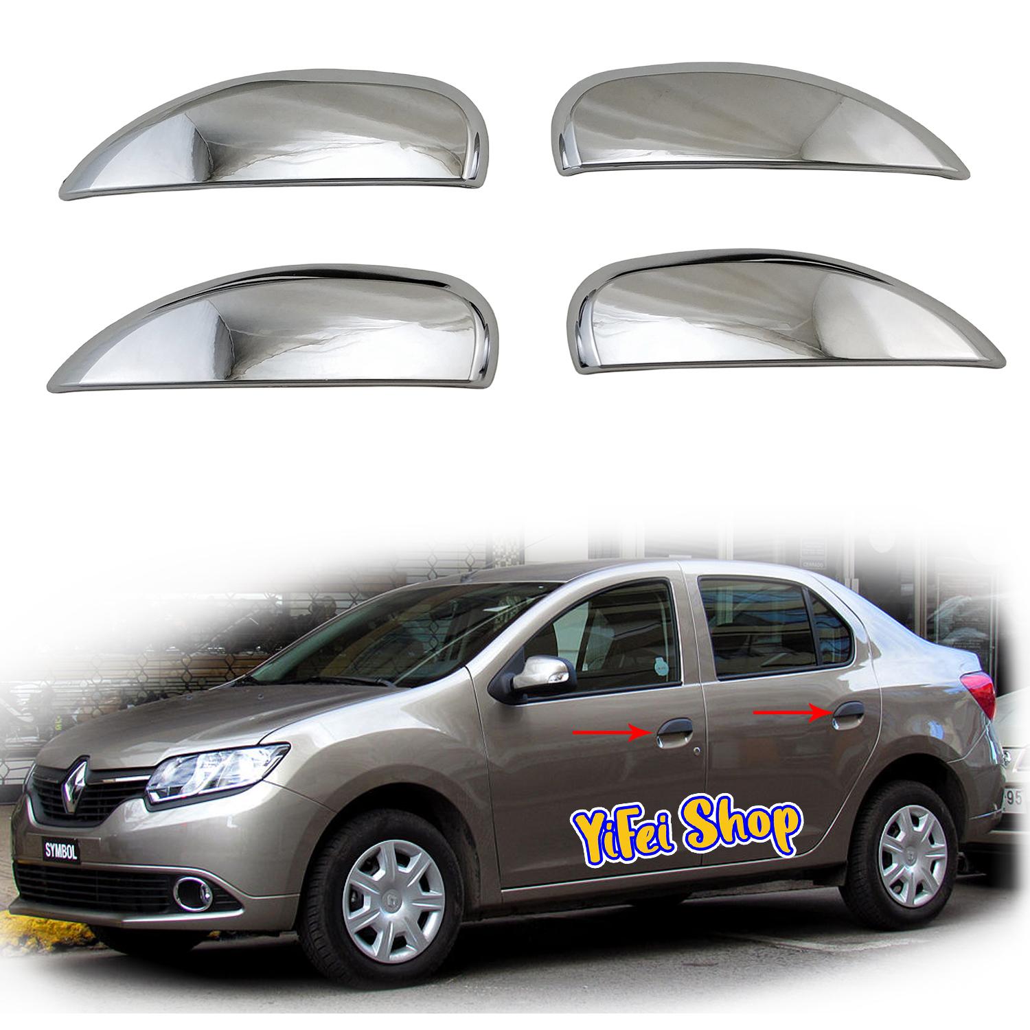 

2012 2013 2014 2015 2016 For Renault Logan II Symbol III New Car ABS Chrome Rearview Accessories Plated Door Mirror Cover Trim Handle Cover