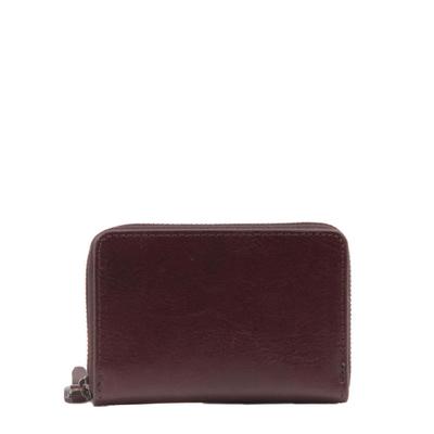Italian Leather Round Mini Wallet AX9104