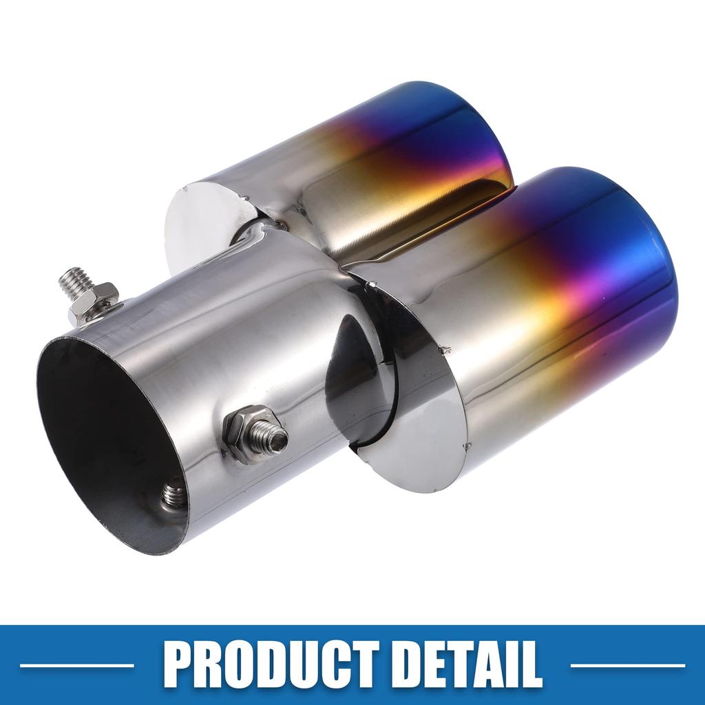 A ABSOPRO Muffler Cutter, Muffler, Exhaust Pipe, Exhaust Pipe, Double Outlet, General Purpose, For