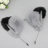 Masquerades Party Hair Hoop Animal Ear Plush Headband/Tail Girl Hair Ornaments
