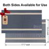 Striped PVC Table Mat Woven Waterproof And Oil-proof Non-slip Light Luxury Table Mat Simple Household Cup Mat 45x30cm