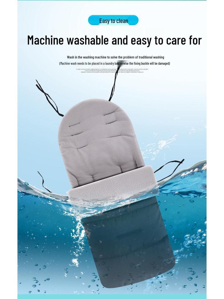 Winter Stroller Sleeping Bag with Windproof Footmuff and Cover