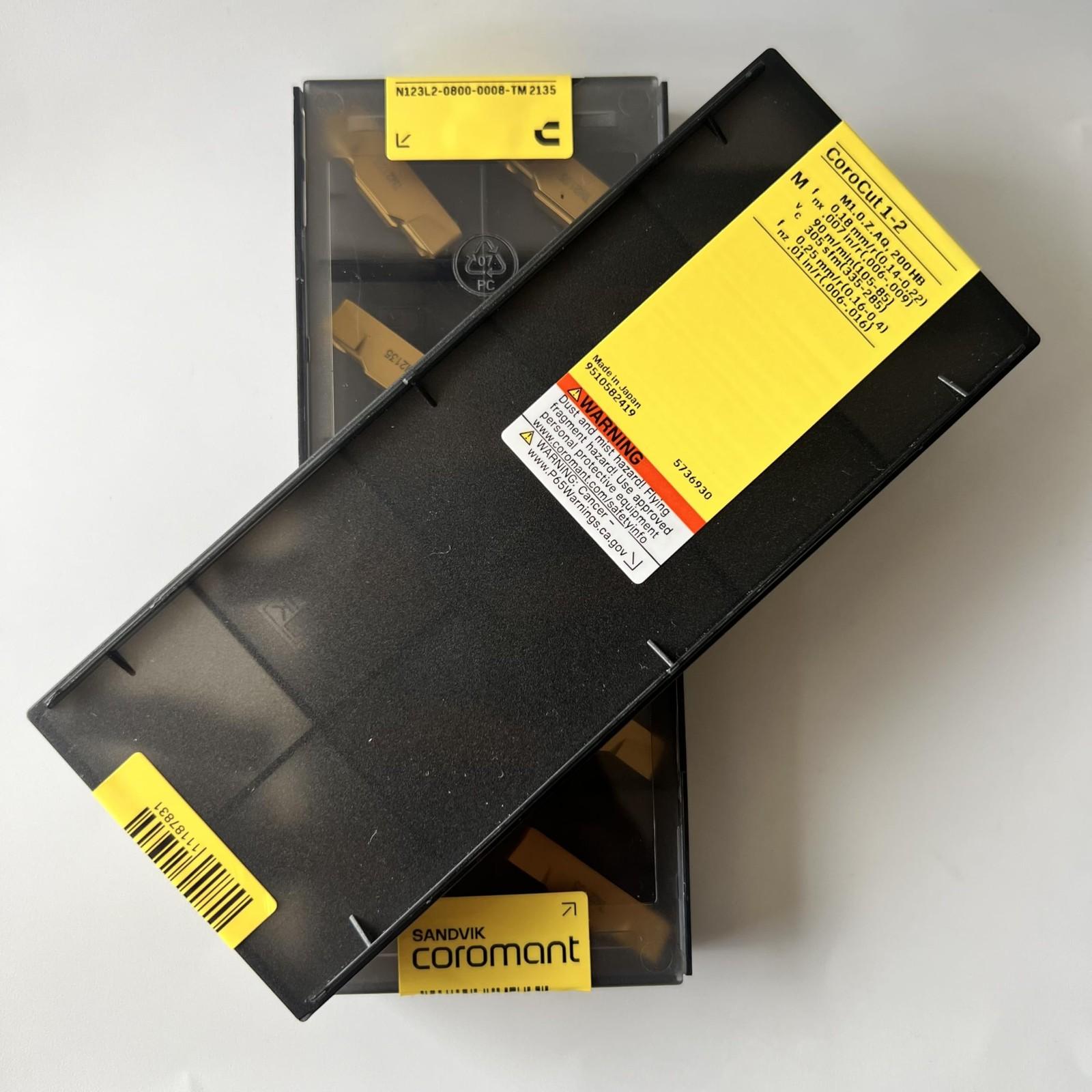 

SANDVIK / N123L2-0800-0008-TM 2135 / Original Swedish hard alloy blade 10 Pcs