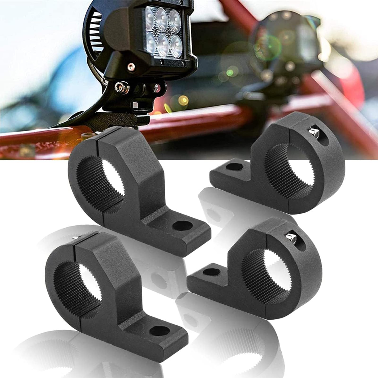 Samman Set of 4 Bike Stay Bracket Compatible with Pipe One Size