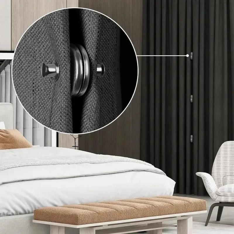 20PCS Magnetic Curtain Closed Button Adjustment Button for Window Curtains Magnet Close Buckle Detachable Buttons Home Decor