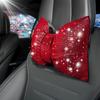 1Pc Diamond  Bowknot Car Neck Pillow  Auto Headrest Seat Support Waist Pillows Bling Car Accessories For Women