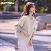 TonLion Women's Lyocell Cotton Stand Collar Jacket