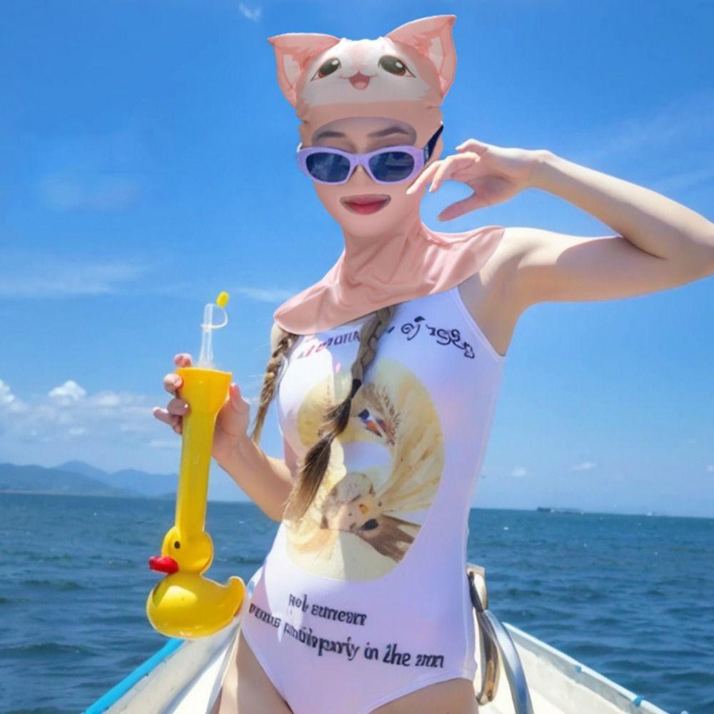 Sunscreen Face Scarf Diving Mask Head Cover Face Cover Thin Face Gini  Swimming