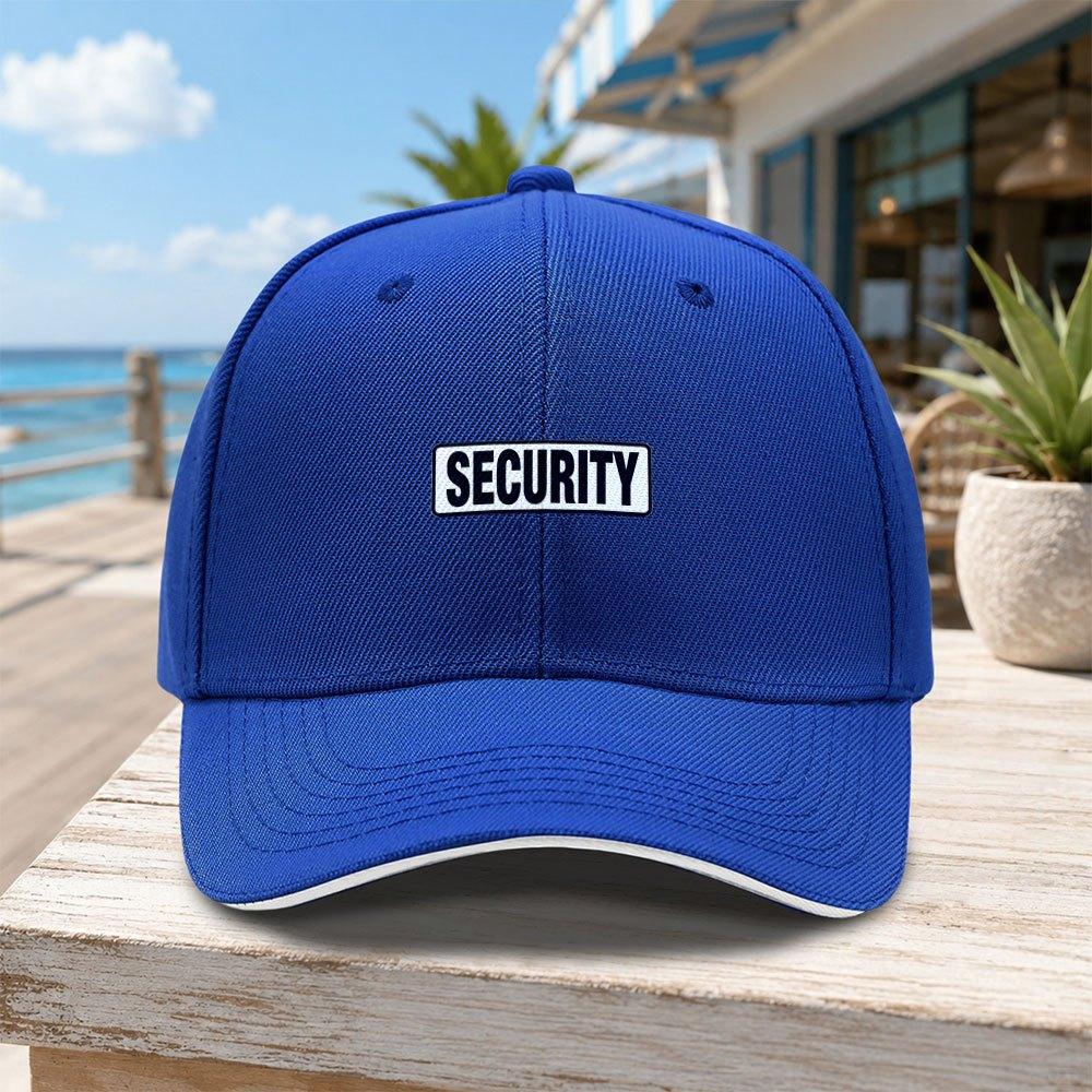 pc Unisex Outdoor SECURITY Sign Sandwich Baseball Cap Street Fashion Outdoor Sports Baseball Cap Fashionable Versatile Duckbill