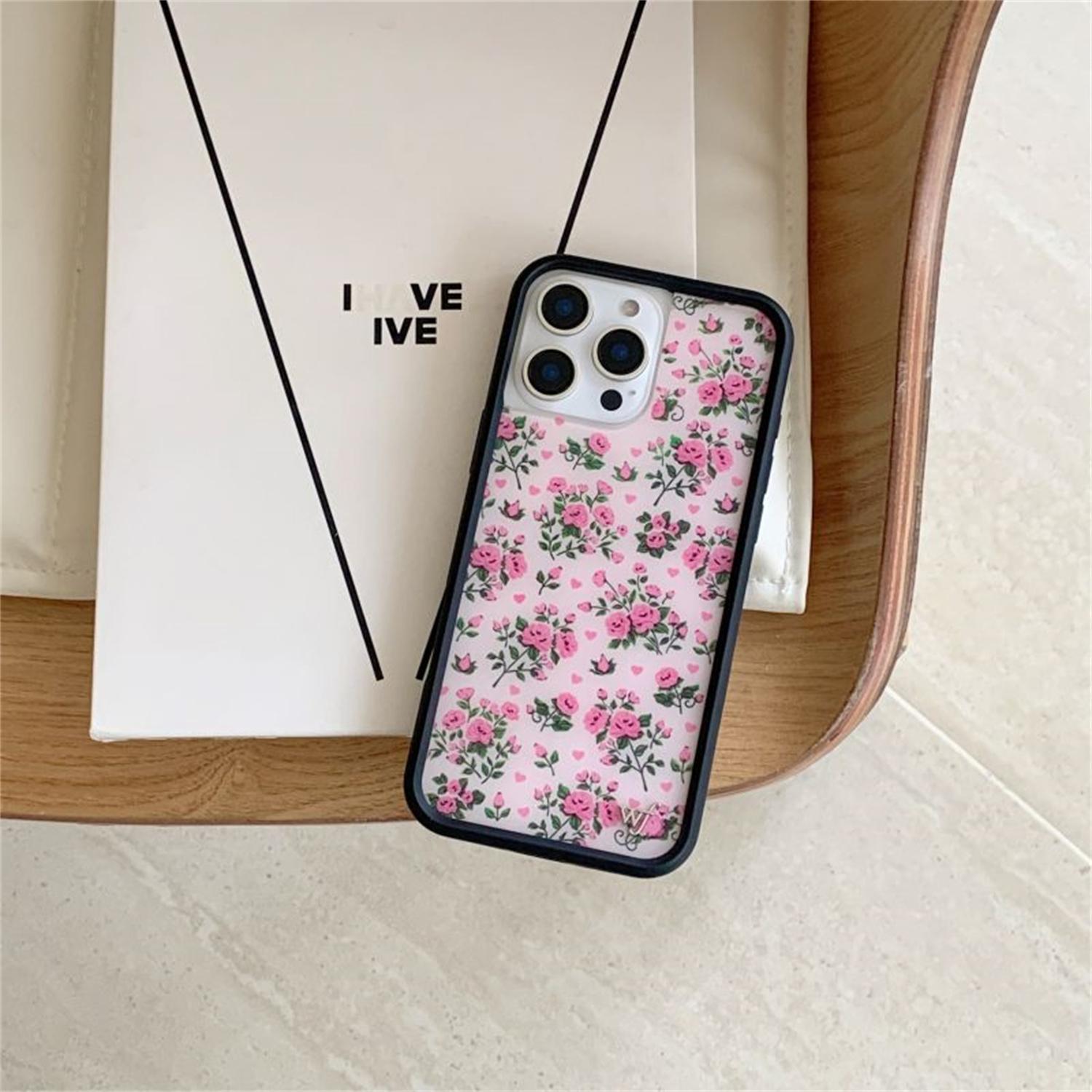 

Wildflower новий 3D Місячне Сяйво Троянди чохол для телефону iPhone 16 15 14 13 12 Pro Max 15 Plus 17 Pro 17 WF Квітковий модний милий мультяшний чохол For iPhone 15 Plus