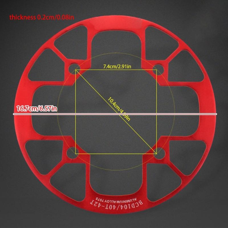 Mountain Bike Chainwheel Guard Cover Aluminum Alloy Bicycles Chainring Guard Bike Crankset Protector Easy To Use