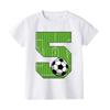 Footballbirthday Print Kids Tshirt 19Y Casual Short Sleeve Child Tee Shirt Fashion Round Neck Childs Tees Top Summer Clothes