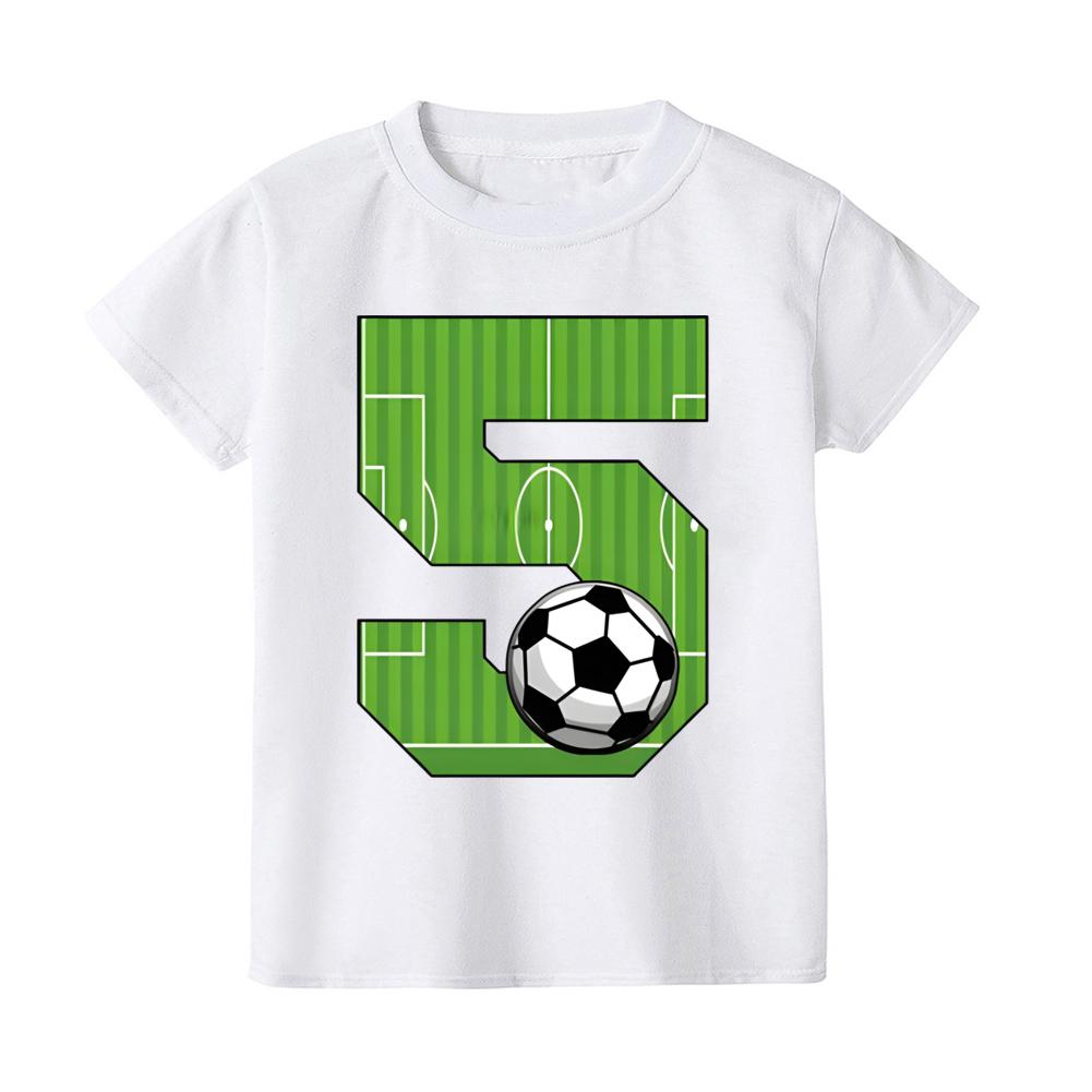 Footballbirthday Print Kids Tshirt 19Y Casual Short Sleeve Child Tee Shirt Fashion Round Neck Childs Tees Top Summer Clothes