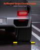 Parking Stopper, 446 mm 2 Pcs Heavy Duty Parking Aid for Garage, PP Curb Garage Floor Stopper with Reflective Strips, Vehicles Gadgets for Cars Vans