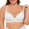 European and American smooth underwear, thin one-piece soft support bra, no steel ring bra, comfortable large size underwear